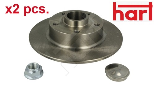 Pcs rear brake disc - x2, set