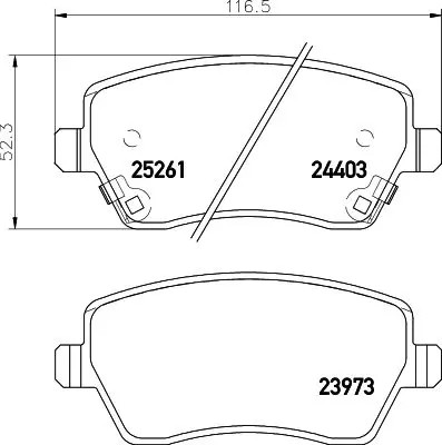 Brake pads 8db - pads, 015-981