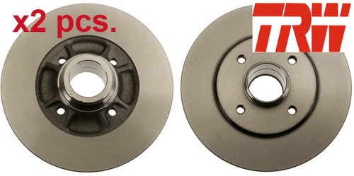 Pcs rear brake disc - x2, set