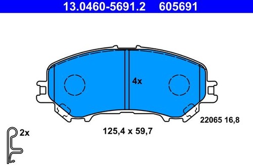 Brake pads ate 0460 - brake,