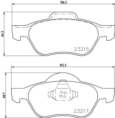 Brake pads 8db 355 009 - brake,