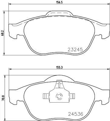 Brake pads 8db - 8db, 009-101