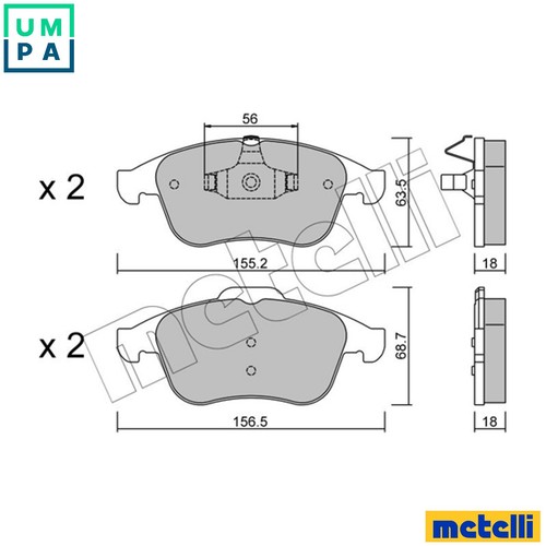 Brake pad set disc - brake,