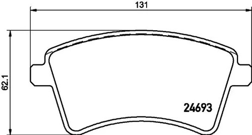 Brake pads 8db 355 - brake,