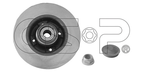 Pcs rear brake disc set - rear,