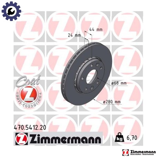 Brake disc 470 5412 for - 2x, 470.5412.20