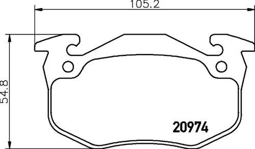 Brake pads 8db 355 018 - 8db,