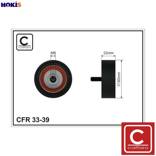 Deflectionguide pulley vribbed - pulley,