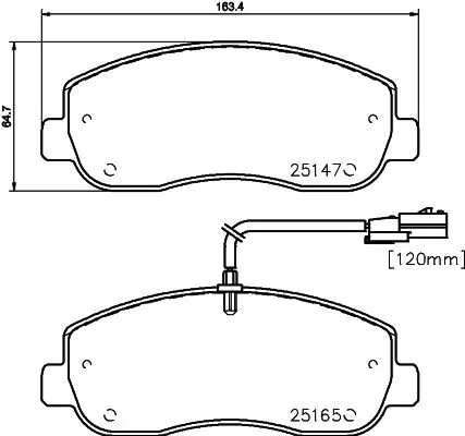 Brake pads 8db 355 015 - 8db, 015-291