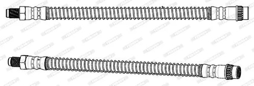 Flexible brake hose fhy3035 - brake,