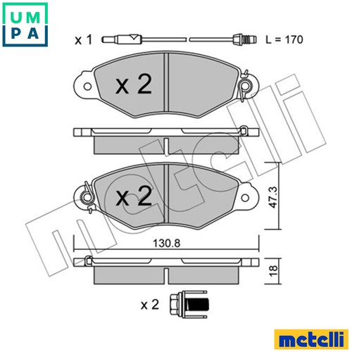 Brake pad set disc - pad,
