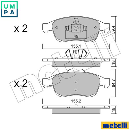 Brake pad set disc - pad,