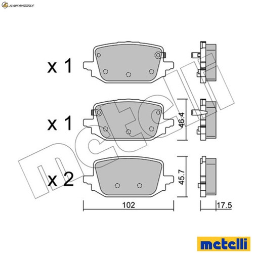 Brake pad set disc - pad,