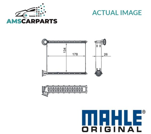 Heater radiator exchanger - heater, lhd