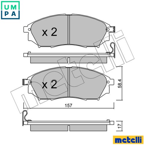 Brake pad set disc - brake,