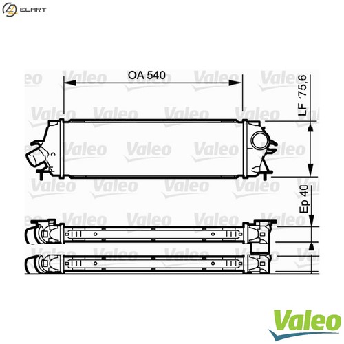 Charge air cooler - charge, for
